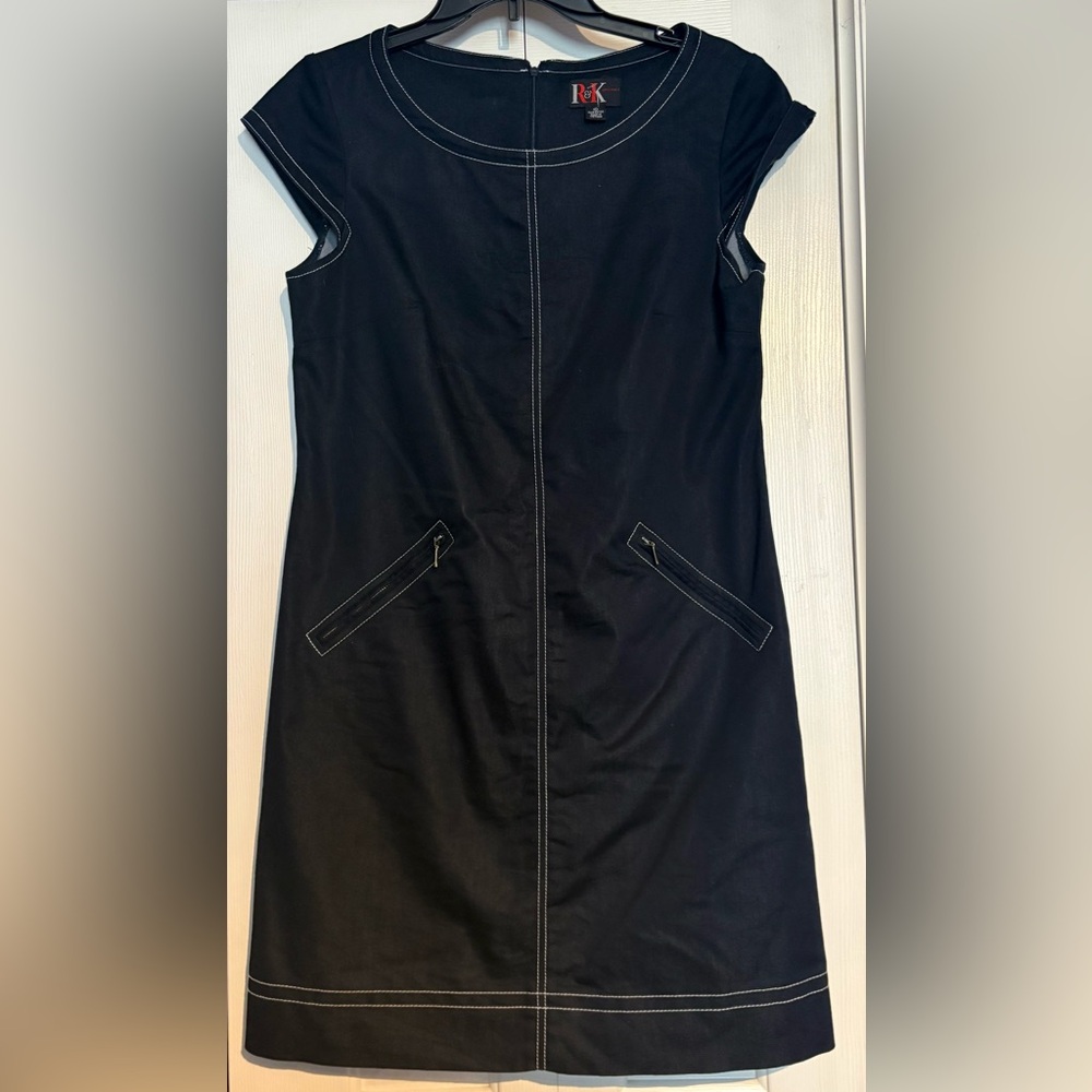 R&K Dark Navy Denim look Sleeveless Mini Dress